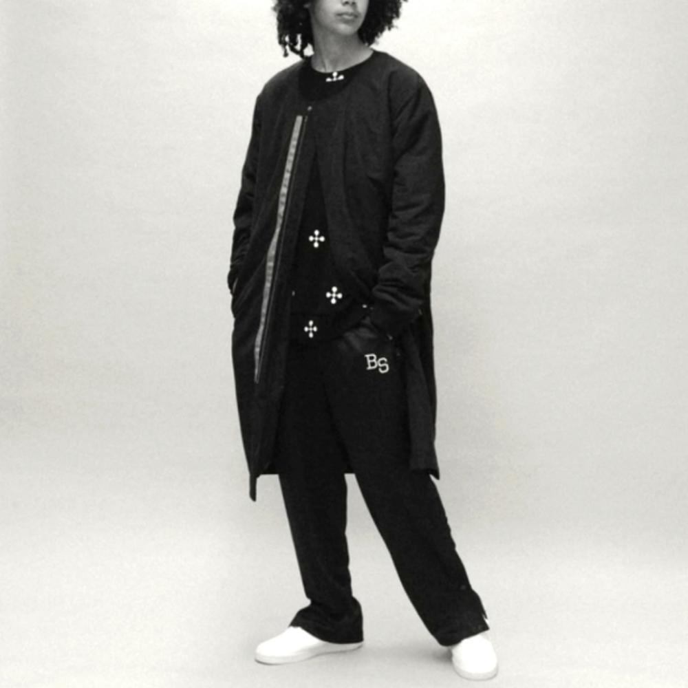 BLACK SCALE Long Linen‎ Black Coat Jacket NWOT Sz Large